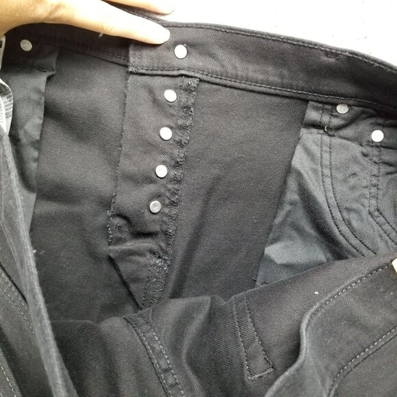 Levis Jeans Womens 22W Wedgie Skinny Black Stretch Button Fly High Rise - Picture 13 of 16